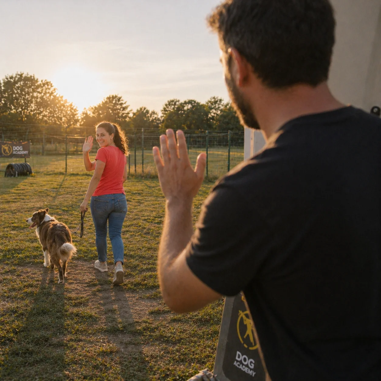 Pet-service accoglie un cliente